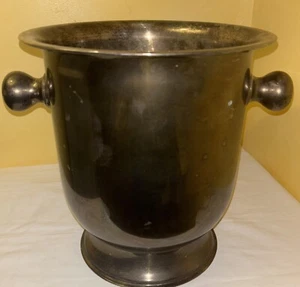 "11 x 15" Banquet Size Silver Plated Made in India Ice Bucket - Picture 1 of 7