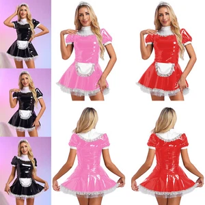 Sexy Mujeres Francesa Criada Disfraz Juegos con disfraces Halloween Japón Anime Criada Vestido Trajes - Imagen 1 de 69