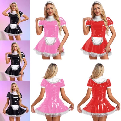 Costume cosplay donna sexy cameriera francese Halloween Giappone anime vestito da cameriera abiti - Immagine 1 di 3