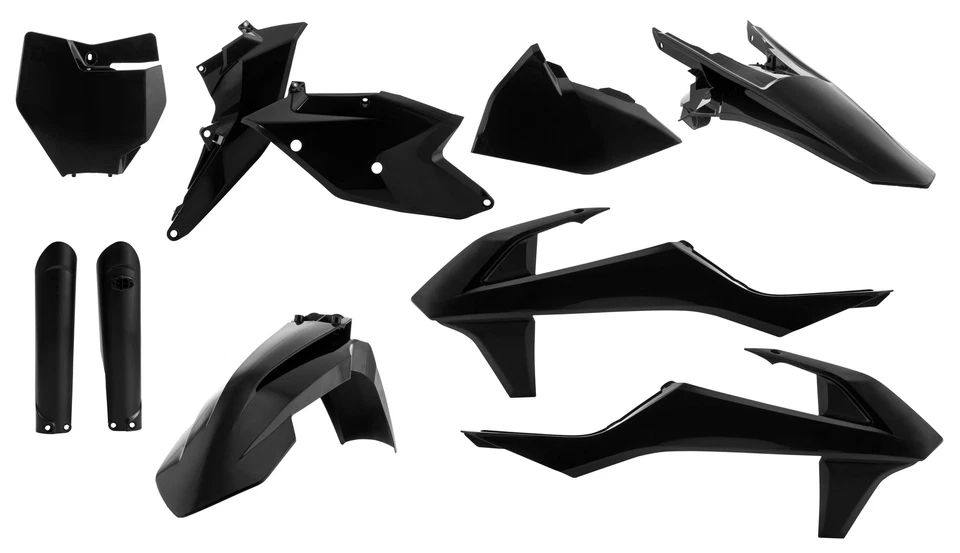Acerbis Black Full Plastic Kit KTM SX125-150/SX-F250-450/XC-F250-450 16-18 — 第 1/1 张图片