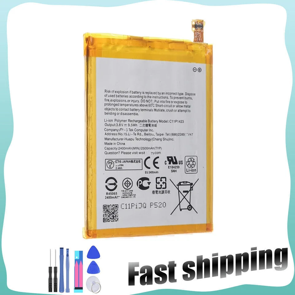 New 2500mAh battery for Asus C11P1423 Zenfone 2 Deluxe, ZE551ML, Zenfone 2 5.5" - Image 1 of 4