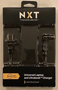 NXT Universal Laptop and Ultrabook Charger - 10 ft(3m) Cord. 65W Rapid Charge - Picture 1 of 3