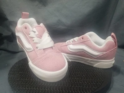 Zapatillas Escolares Vans Niñas Knu Rosa Blanco Talla 9 ¡NUEVAS SIN CAJA! Foto 1 de 4