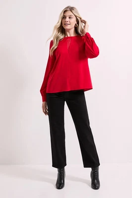 Dorothy Perkins Burgundy Top Womens Casual Tops — 第 1/4 张图片