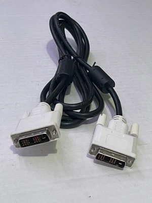 HP/Dell OEM DVI-D M/M 18+1 pin PC Monitor Video Cable E101344 / Style 20276 - Image 1 of 4