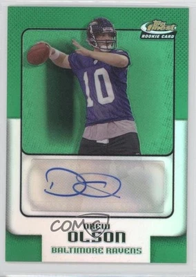 2006 Topps Finest Green Refractor /199 Drew Olson #181 Rookie Auto RC - Image 1 of 2