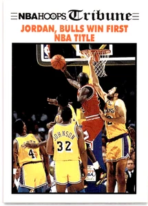 Michael Jordan 1991-92 NBA Hoops Tribune Chicago Bulls gana primero - Imagen 1 de 3