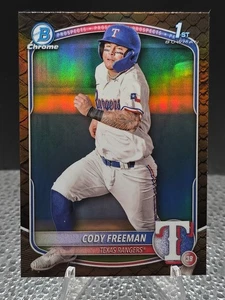 2025 Bowman - Chrome Prospects Cody Freeman #BCP-112 Reptilian Refractor (RC) - Picture 1 of 2