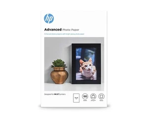 HP Q8692A Advanced Glossy Photo Paper 250gsm 10x15cm Borderless (Pack of 100), W - Picture 1 of 7