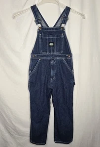 KEY IMPERIAL Blue Denim Bib Overalls Boys Size 7 Durable Workwear Playwear - Picture 1 of 15