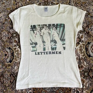 Rare Vintage 70s/80s The-Letterman Band Shirt XS Pop-Trio 16” x 23” - Picture 1 of 5