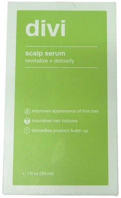 Suero para cuero cabelludo Divitalizar + Desintoxicar 1 OZ 30 ml tamaño completo para cabello fino Foto 1 de 4