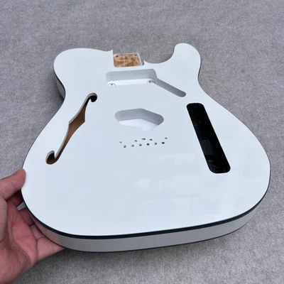 Corpo chitarra Telecaster Thinline HS semi cavo ontano bianco 3,78 libbre - Immagine 1 di 4