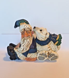 David Frykman DF1063 Eisbär küssender Weihnachtsmann Regal Sitter 1997 - Bild 1 von 6