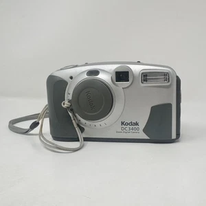 Vintage Kodak DC3400 Zoom Digital Camera 2.0MP Point Shoot Gray w/ Strap - Picture 1 of 7