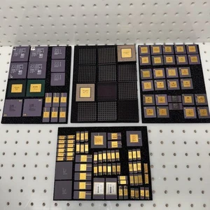 Vintage Ceramic IC Processors Chips Collection Gold Pcs from 70-80’s (my lot 4). - Photo 1/12