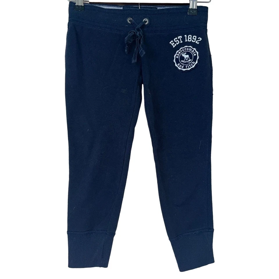 Abercromnie Kids Girls Sz M Navy Blue Sweatpants - Image 1 of 4