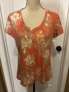 St John s Bay Damen PL Kurzarm Oberteil, weiche & schmeichelhafte Passform, koralle U-Ausschnitt - Bild 1 von 12