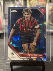 Paolo Maldini Topps Chrome Sapphire 2021/22 Football Card AC Milan - Picture 1 of 2