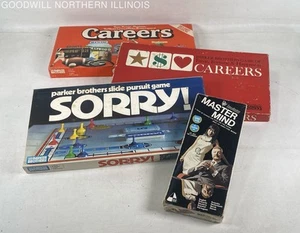 4 Vintage Boardgames: Parker Brothers Careers/Sorry!/Invicta Master Mind - Picture 1 of 6