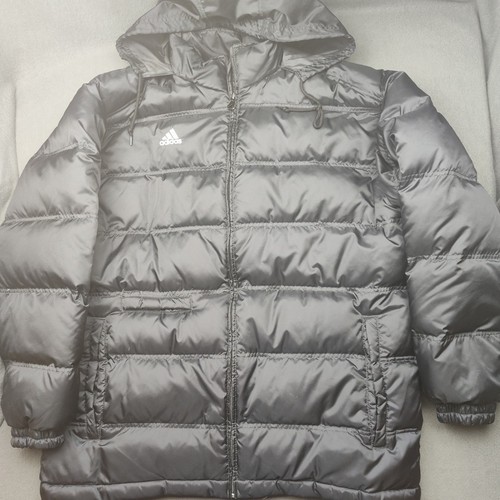 VETEMENTS Adidas Giacca Uomo Media Nera Piumino Piumino Piuma Calcio Cappuccio Invernale Sci Neve