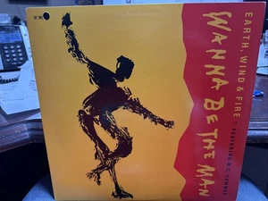 EARTH, WIND, AND FIRE WANNA BE THE MAN MC HAMMER 12" 90 COLUMBIA 44 73396 promo - Picture 1 of 2