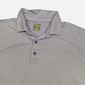 Polo Callaway Uomo XL Viola Opti Dri Golf Elasticizzata Performance - Foto 1 di 7