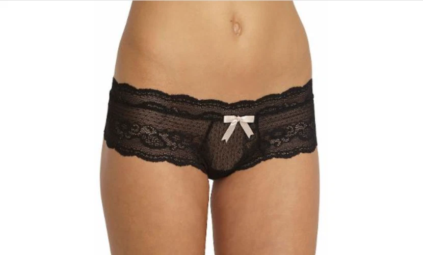 Tanga Eberjey Anouk de encaje punto suizo negra talla L 1374 Foto 1 de 1