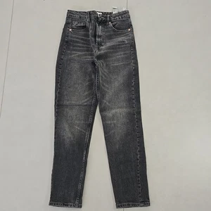 Zara High Rise gamba dritta denim scuro taglia 2 - Foto 1 di 4