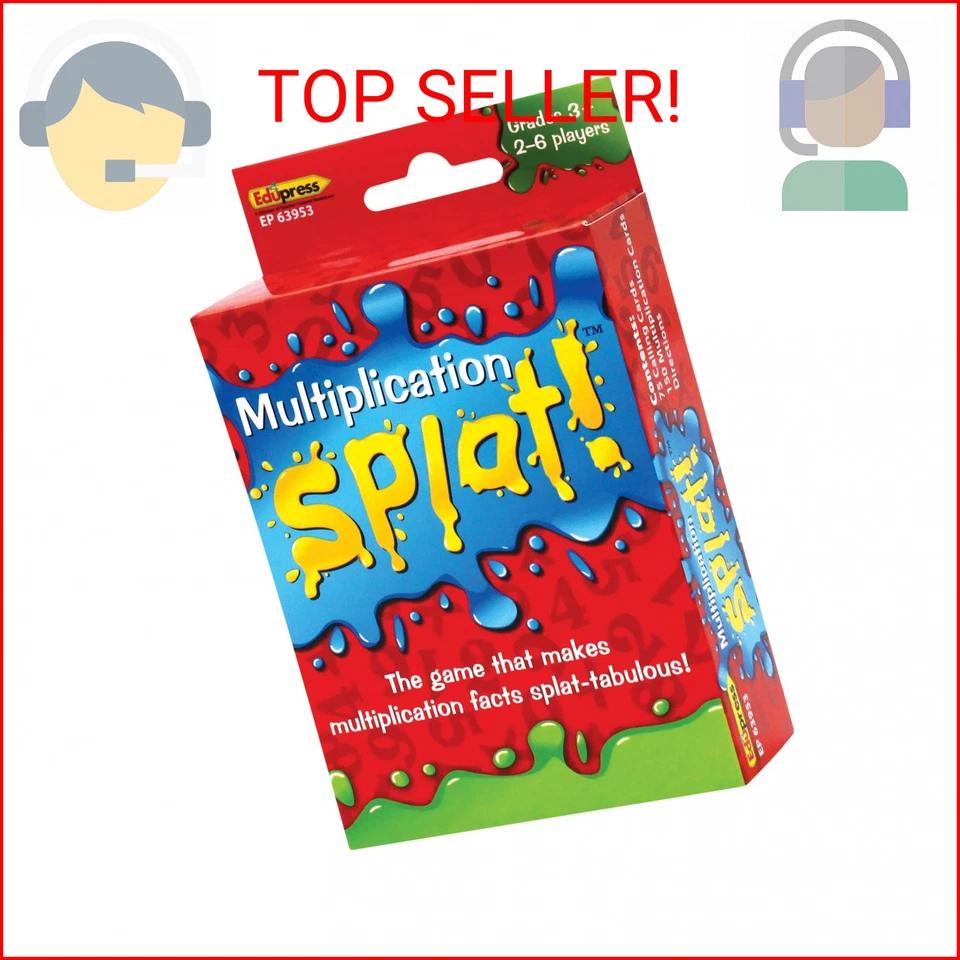 Teacher Created Resources Edupress EP63953 Math Splat Game: Multiplication - Image 1 of 2