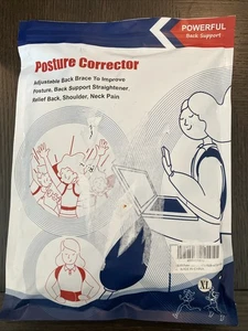Posture Corrector Adjustable Back Support Size XL Black - Picture 1 of 2