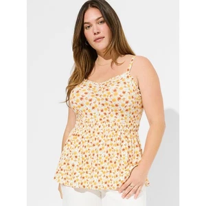Top babydoll Torrid 5x5 28 super morbido con ruche a cuore - Foto 1 di 4