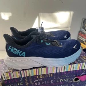 Scarpe sneakers Hoka One One Arahi 6 uomo taglia 9,5 corsa atletica blu - Foto 1 di 24