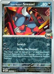 Team Rocket's Sneasel 128/182 - REVERSE HOLO - SV10: Destined Rivals - Casi nuevo - Imagen 1 de 2