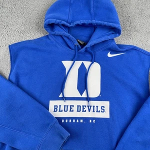 Duke Blue Devils Hoodie Mens Large NCAA Basketball Nike Pullover Sweatshirt - Picture 1 of 9