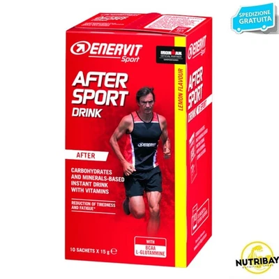 ENERVIT SPORT AFTER SPORT DRINK 10 buste Carboidrati Sali Minerali Vitamine