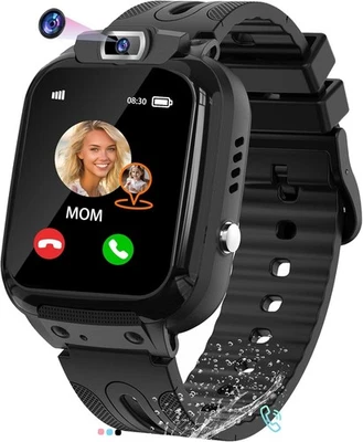 Kids Smart Watch with GPS Tracker Phone Call Voice Chat SOS HD Camera Alarm - Image 1 of 4