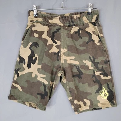 Volcom Men's Camo Shorts Small Cotton Blend Elastic Waist Casual - Image 1 of 4
