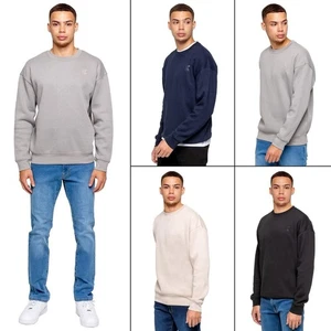Kruze Mens Sweatshirt Pullover Oversized Casual Crew Neck Top - Picture 1 of 18