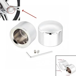 Cubiertas de tuerca de tapa de eje delantero para motocicleta para Harley Street Glide VRSC '08+ - Imagen 1 de 6