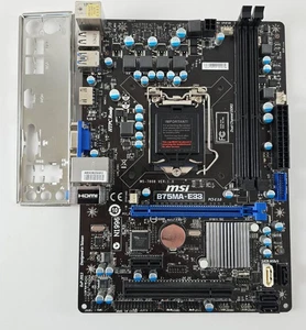 MSI B75MA-E33 Intel B75 Mainboard Micro ATX Sockel 1155 - Bild 1 von 2