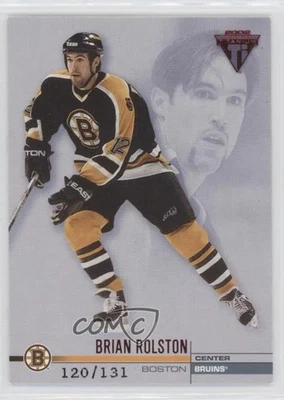 2001-02 Pacific Private Stock Titanio Minorista Rojo/131 Brian Rolston #9 Foto 1 de 2