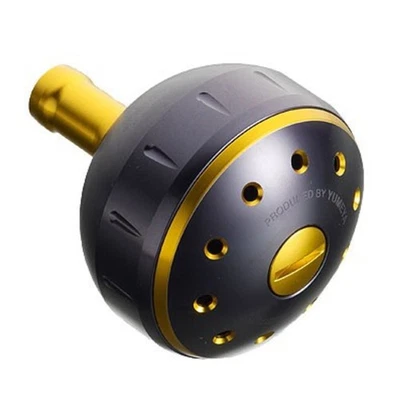 SHIMANO Ricambi Mulinello Originali Yumeya Alluminio Rotondo Manopola Power Nero/Oro - Immagine 1 di 2
