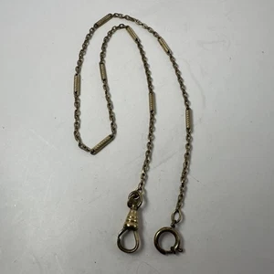 VINTAGE BEAUTIFUL GENT'S GOLD FILLED KREMENTZ POCKET WATCH FOB CHAIN NICE CD47 - Picture 1 of 4