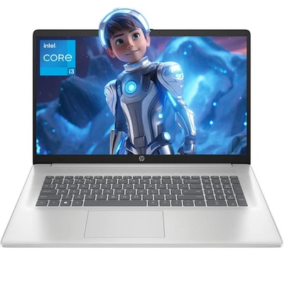 HP 17.3 in HD Laptop Computer 60 Hz Intel core i3-N305 UP TO 32GB RAM, 4TB SSD - Image 1 of 4