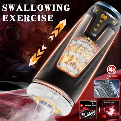 Masturbadores masculinos taza automática empuje acariciador bolsillo coño hombres juguetes sexuales Foto 1 de 4