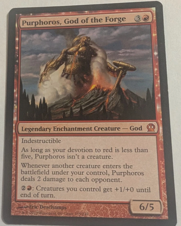 Purphoros, God of the Forge Theros Regular Lightly played Magic the Gathering - Image 1 of 1