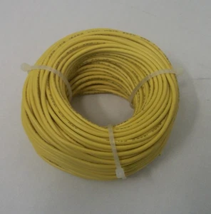 18 AWG tinned copper stranded hook up wire, 100 feet Yellow UL1015 - Picture 1 of 1