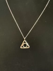 Azaggi Eye of Providence Illuminati Dreieck & Kreis Anhänger Halskette N0897S - Bild 1 von 7