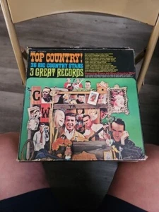 Top Country 36 Big Country Stars Vinyl 3xLP VG/F - Picture 1 of 9